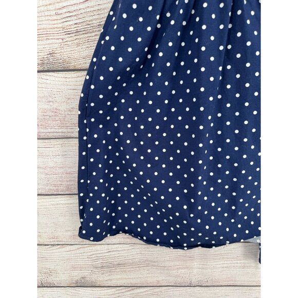 Modcloth Dark Blue Polka Dot Mini Dress - Picture 6 of 9